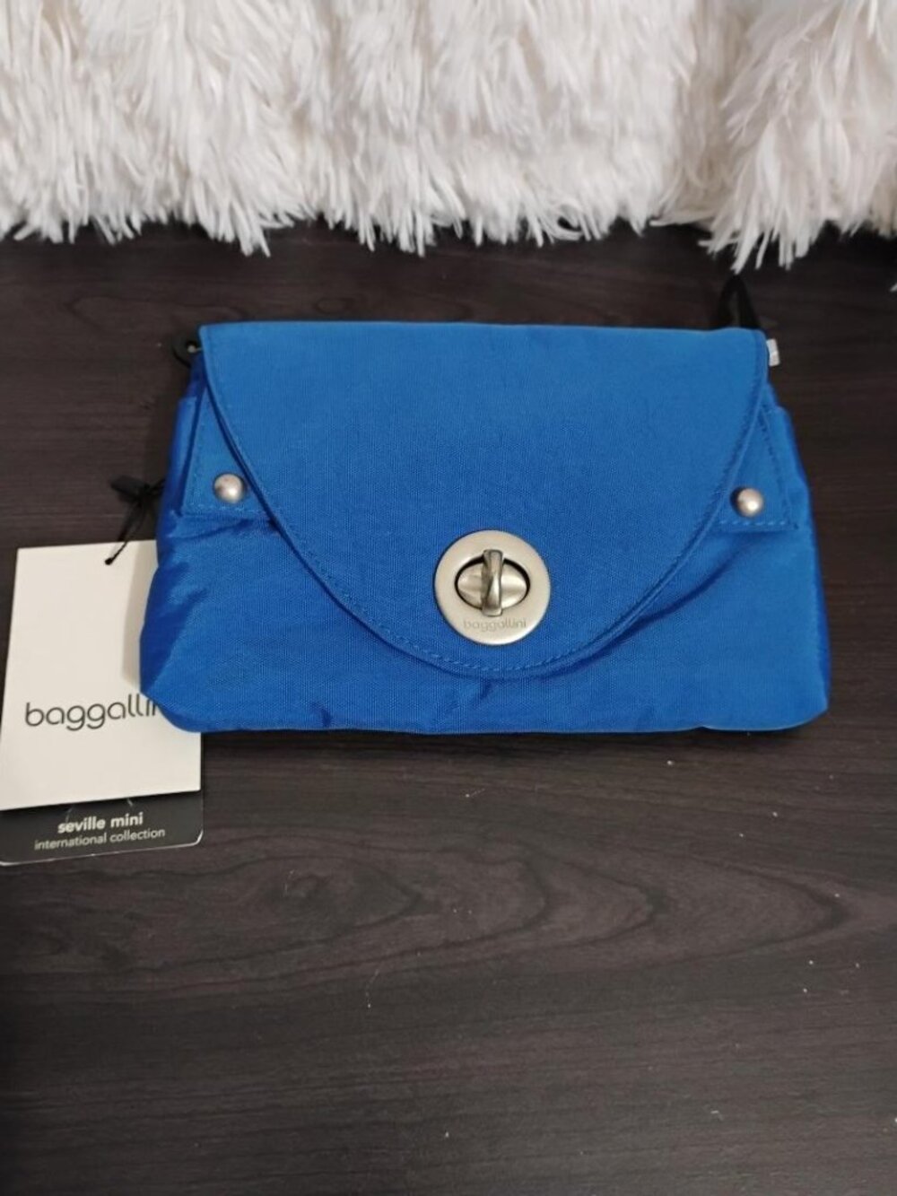 Baggalini Seville Mini Crossbody Bag-  Blue NWT